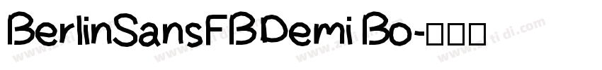 BerlinSansFBDemi Bo字体转换